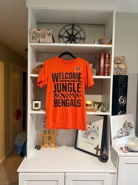 Nike Orange Graphic Crew Tee bengals